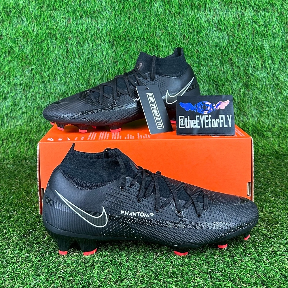 NEW Nike Phantom GT2 Pro DF FG Black Soccer Cleats